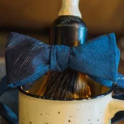 Buffalo Jackson Trading Co. Apparel Vintage Stripe Cotton Bow Tie | Blue 7 Buffalo Jackson Trading Co. Apparel Vintage Stripe Cotton Bow Tie | Blue