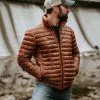 Buffalo Jackson Trading Co. Bridger Leather Down Jacket | Light Brown