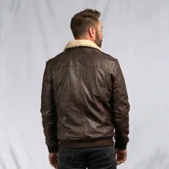 Buffalo Jackson Trading Co. Ranger Leather Bomber Jacket | Distressed Brown 30 Buffalo Jackson Trading Co. Ranger Leather Bomber Jacket | Distressed Brown