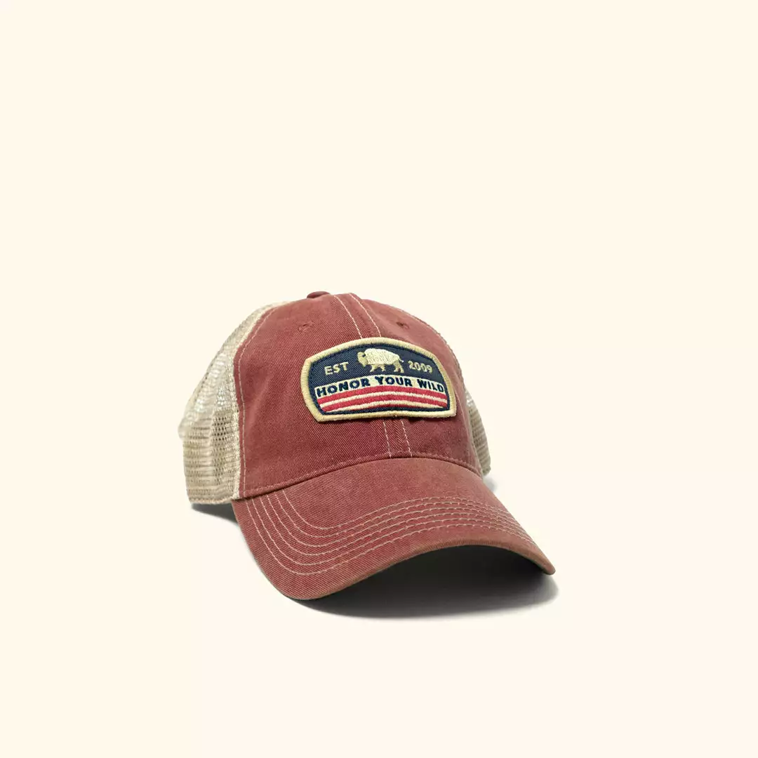 Buffalo Jackson Trading Co. Accessories Honor Your Wild Trucker Hat | Red 3 Buffalo Jackson Trading Co. Accessories Honor Your Wild Trucker Hat | Red