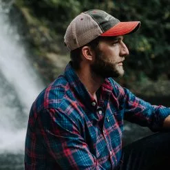 Buffalo Jackson Trading Co. Buffalo Jackson Vintage Trucker Hat | Red And Black 7 Buffalo Jackson Trading Co. Buffalo Jackson Vintage Trucker Hat | Red And Black