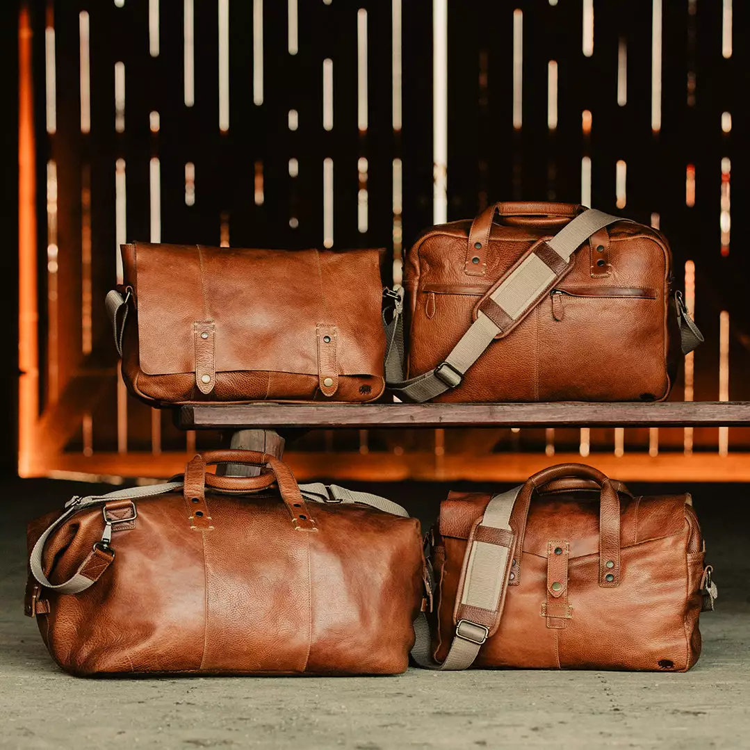 Buffalo Jackson Trading Co. Walker Leather Weekend Bag | Rustic Tan 12 Buffalo Jackson Trading Co. Walker Leather Weekend Bag | Rustic Tan