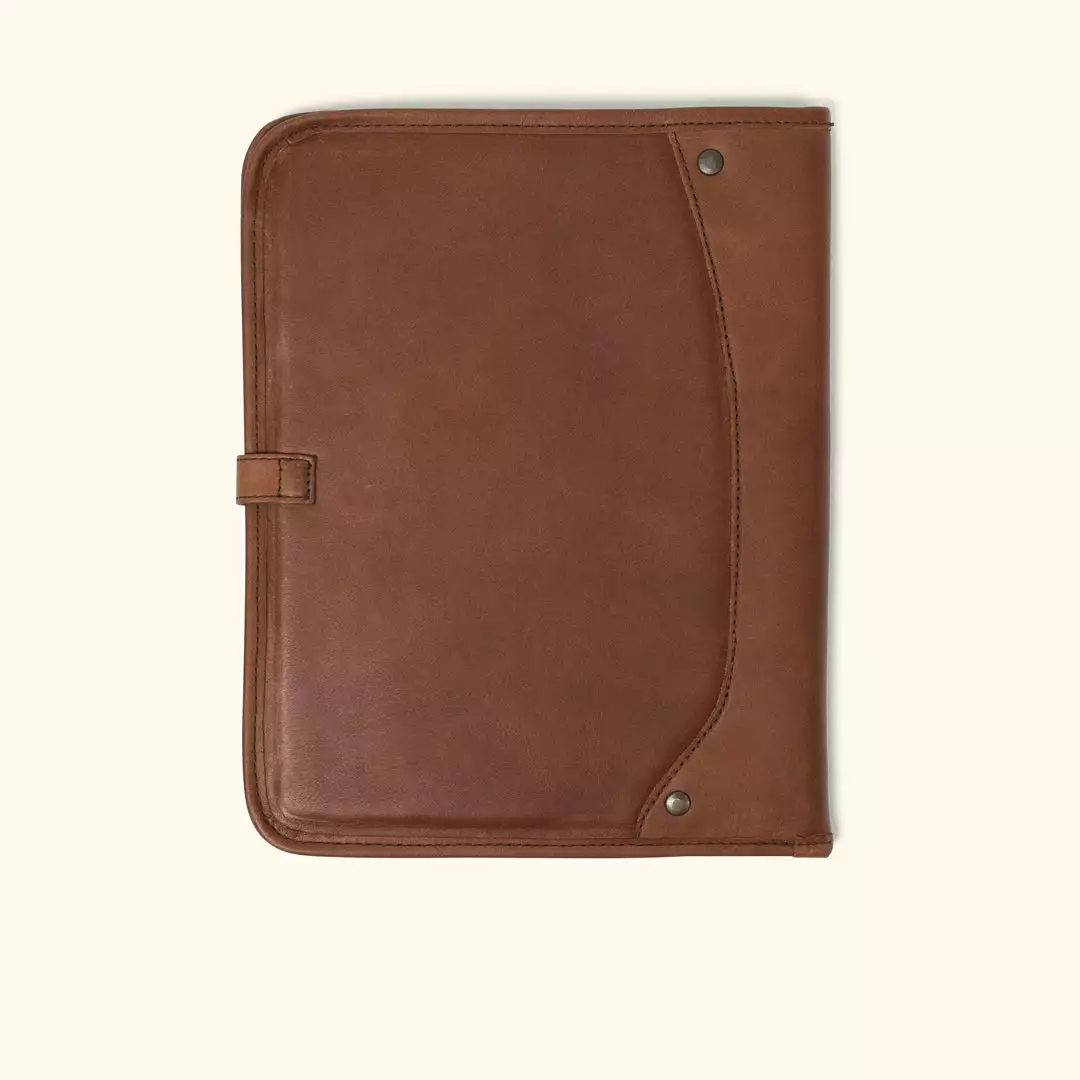 Buffalo Jackson Trading Co. Denver Leather Travel Padfolio | Autumn Brown 5 Buffalo Jackson Trading Co. Denver Leather Travel Padfolio | Autumn Brown