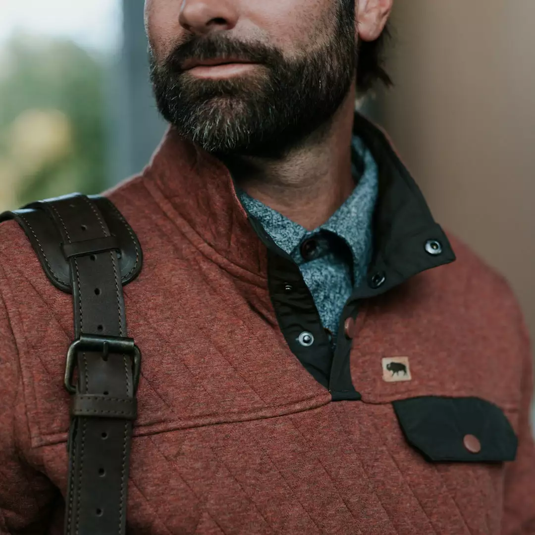 Buffalo Jackson Trading Co. Cannon Quilted Pullover | Rust 5 Buffalo Jackson Trading Co. Cannon Quilted Pullover | Rust