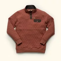 Buffalo Jackson Trading Co. Cannon Quilted Pullover | Rust