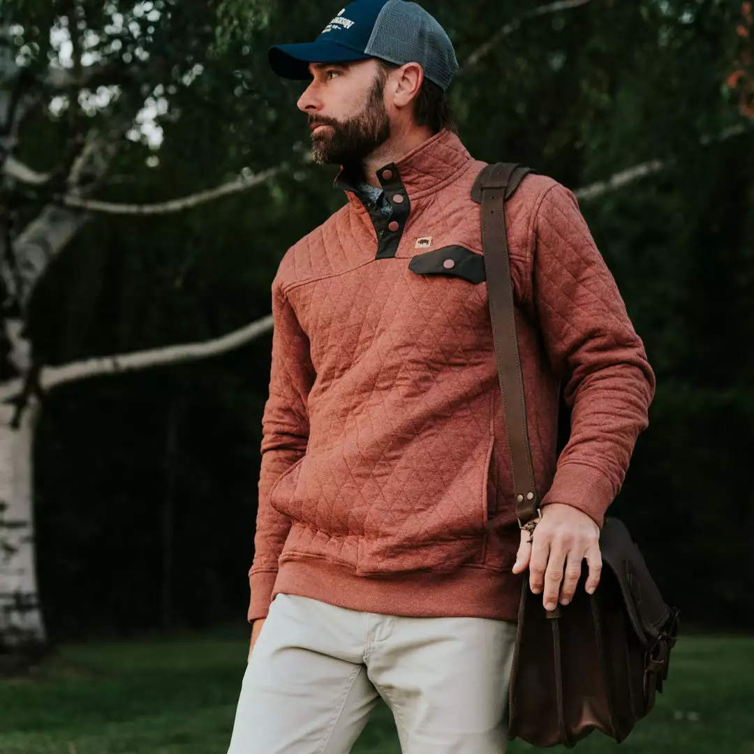 Buffalo Jackson Trading Co. Cannon Quilted Pullover | Rust 6 Buffalo Jackson Trading Co. Cannon Quilted Pullover | Rust