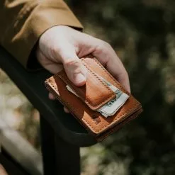 Buffalo Jackson Trading Co. Dakota Leather Magnetic Money Clip Bifold Wallet | Saddle Tan 12 Buffalo Jackson Trading Co. Dakota Leather Magnetic Money Clip Bifold Wallet | Saddle Tan