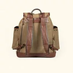 Buffalo Jackson Trading Co. Dakota Reserve Waxed Canvas Rucksack | Field Khaki New
