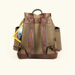 Buffalo Jackson Trading Co. Dakota Reserve Waxed Canvas Rucksack | Field Khaki New