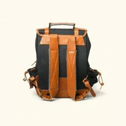 Buffalo Jackson Trading Co. Dakota Waxed Canvas Commuter Backpack | Navy Charcoal W/ Saddle Tan Leather Leather Backpacks 12 Buffalo Jackson Trading Co. Dakota Waxed Canvas Commuter Backpack | Navy Charcoal W/ Saddle Tan Leather Leather Backpacks