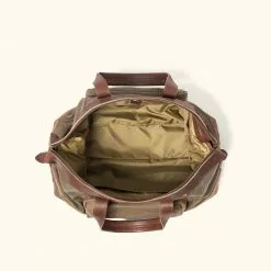 Buffalo Jackson Trading Co. Leather Duffle Bags Dakota Waxed Canvas Weekend Bag | Field Khaki W/ Chestnut Brown Leather 17 Buffalo Jackson Trading Co. Leather Duffle Bags Dakota Waxed Canvas Weekend Bag | Field Khaki W/ Chestnut Brown Leather