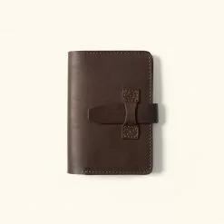 Buffalo Jackson Trading Co. Denver Leather Journal Cover | Dark Briar