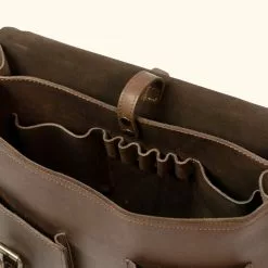 Buffalo Jackson Trading Co. Denver Leather Briefcase | Dark Briar