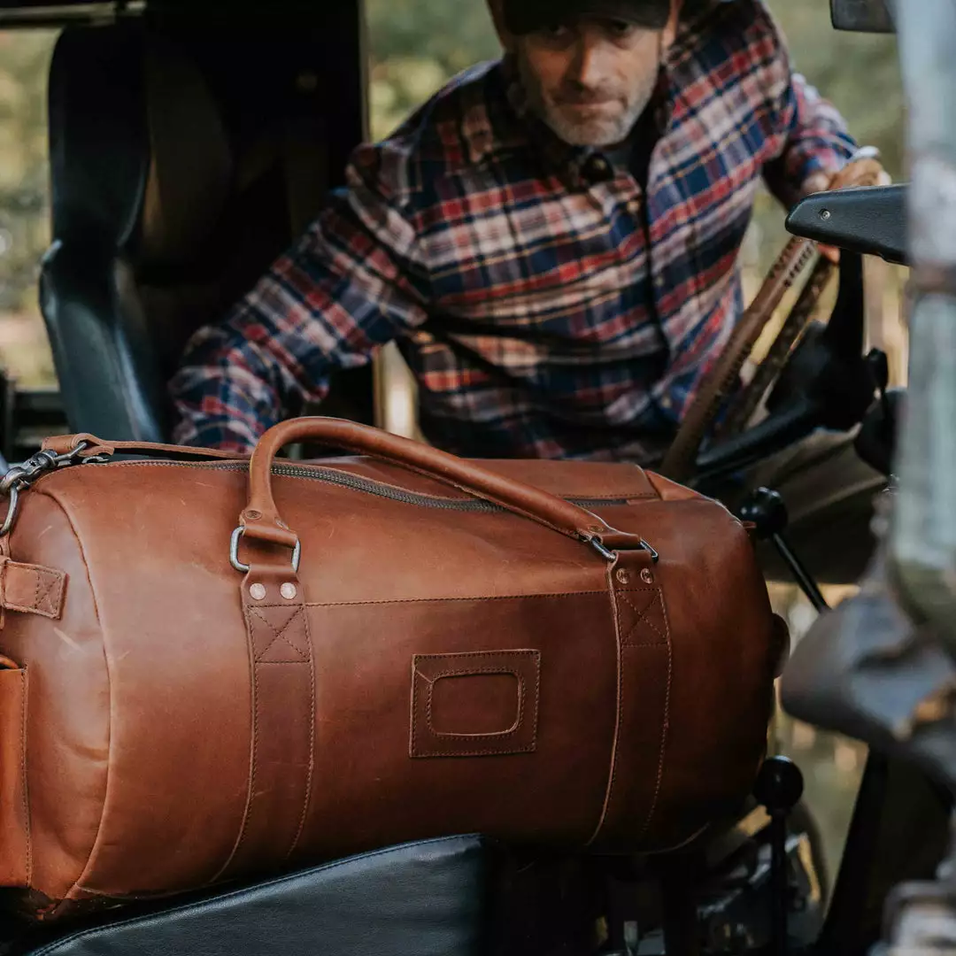 Buffalo Jackson Trading Co. Denver Leather Travel Duffle Bag | Autumn Brown Leather Duffle Bags 12 Buffalo Jackson Trading Co. Denver Leather Travel Duffle Bag | Autumn Brown Leather Duffle Bags