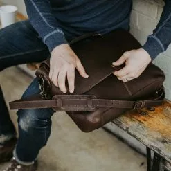Buffalo Jackson Trading Co. Best Sellers Denver Leather Laptop Messenger Bag | Dark Briar 17 Buffalo Jackson Trading Co. Best Sellers Denver Leather Laptop Messenger Bag | Dark Briar