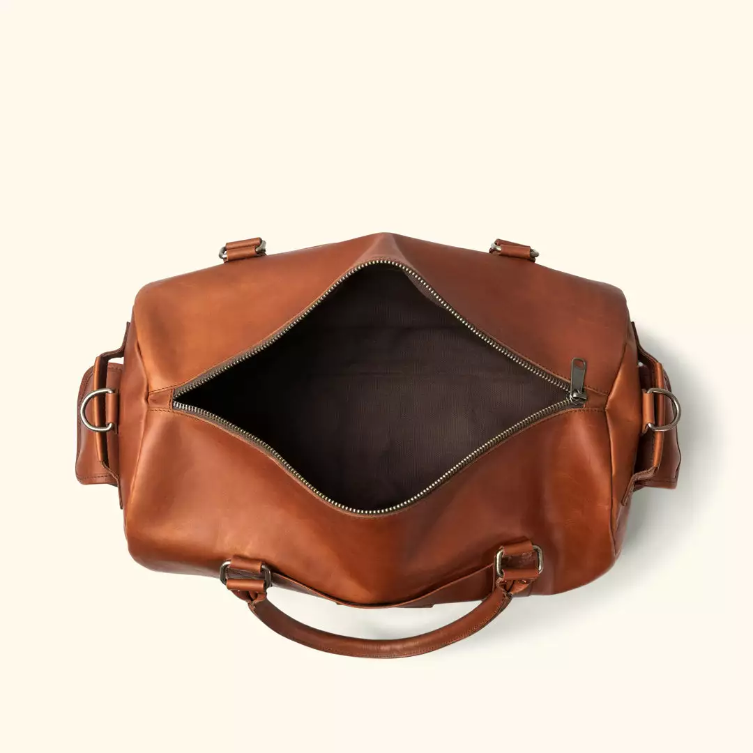 Buffalo Jackson Trading Co. Denver Leather Travel Duffle Bag | Autumn Brown Leather Duffle Bags 7 Buffalo Jackson Trading Co. Denver Leather Travel Duffle Bag | Autumn Brown Leather Duffle Bags