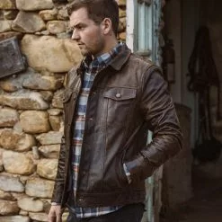 Buffalo Jackson Trading Co. Driggs Leather Jacket | Brown