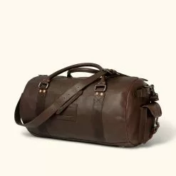 Buffalo Jackson Trading Co. Denver Leather Travel Duffle Bag | Dark Briar