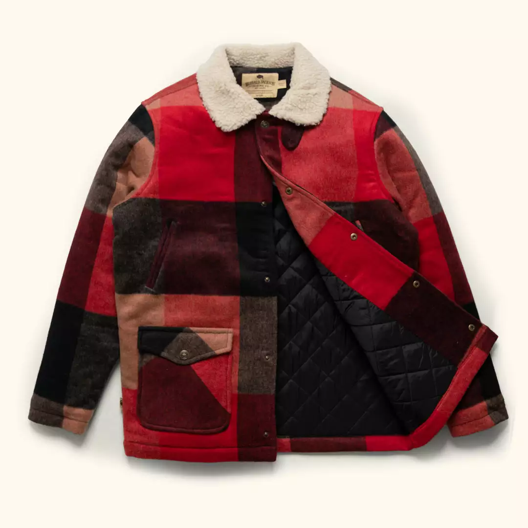Buffalo Jackson Trading Co. Ellis Wool Jacket | Red Valley Plaid Apparel 4 Buffalo Jackson Trading Co. Ellis Wool Jacket | Red Valley Plaid Apparel