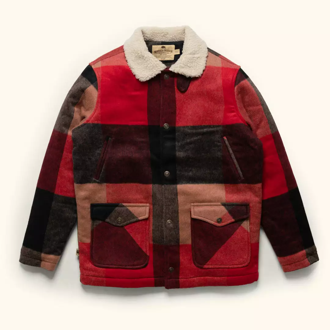 Buffalo Jackson Trading Co. Ellis Wool Jacket | Red Valley Plaid Apparel 3 Buffalo Jackson Trading Co. Ellis Wool Jacket | Red Valley Plaid Apparel