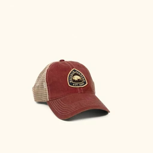 Buffalo Jackson Trading Co. Established '09 Trucker Hat | Red 6 Buffalo Jackson Trading Co. Established '09 Trucker Hat | Red
