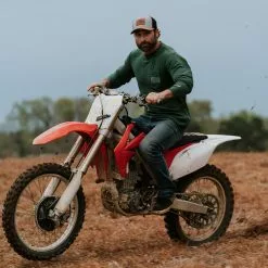 Buffalo Jackson Trading Co. Great Smoky Mountain National Park L/S Tee | Hunter Green