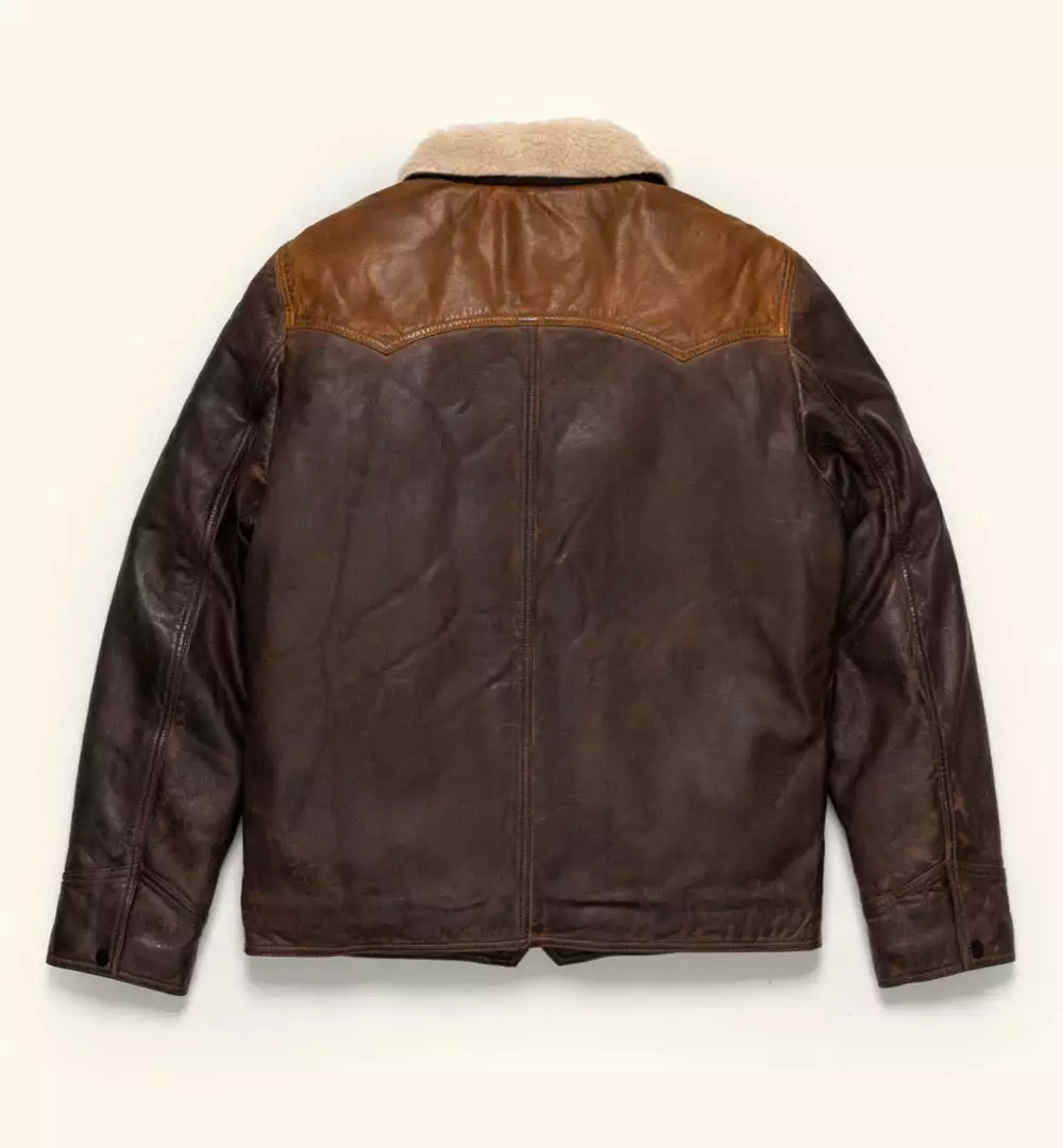 Buffalo Jackson Trading Co. Jackson Leather Sherpa Jacket | Tan & Brown Leather Jackets 9 Buffalo Jackson Trading Co. Jackson Leather Sherpa Jacket | Tan & Brown Leather Jackets