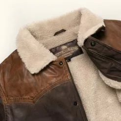 Buffalo Jackson Trading Co. Jackson Leather Sherpa Jacket | Tan & Brown Leather Jackets 19 Buffalo Jackson Trading Co. Jackson Leather Sherpa Jacket | Tan & Brown Leather Jackets
