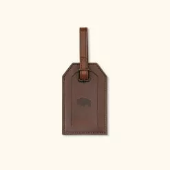 Buffalo Jackson Trading Co. Jefferson Leather Luggage Tag | Elderwood