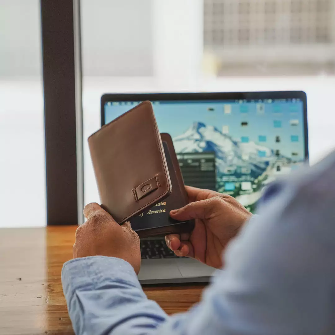 Buffalo Jackson Trading Co. Jefferson Passport Wallet | Elderwood Leather 9 Buffalo Jackson Trading Co. Jefferson Passport Wallet | Elderwood Leather