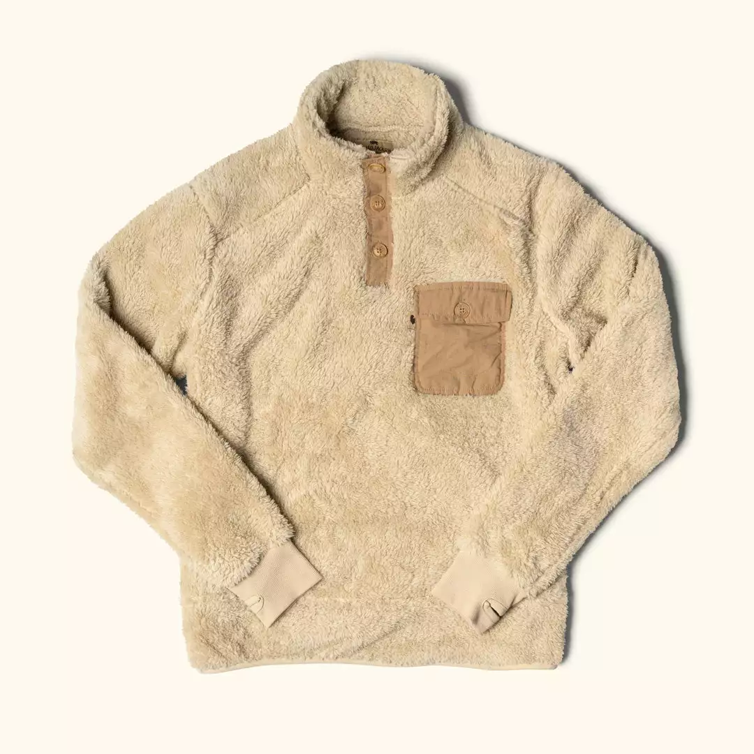 Buffalo Jackson Trading Co. Kodiak Fleece Pullover | Grizzly Tan Sale 3 Buffalo Jackson Trading Co. Kodiak Fleece Pullover | Grizzly Tan Sale