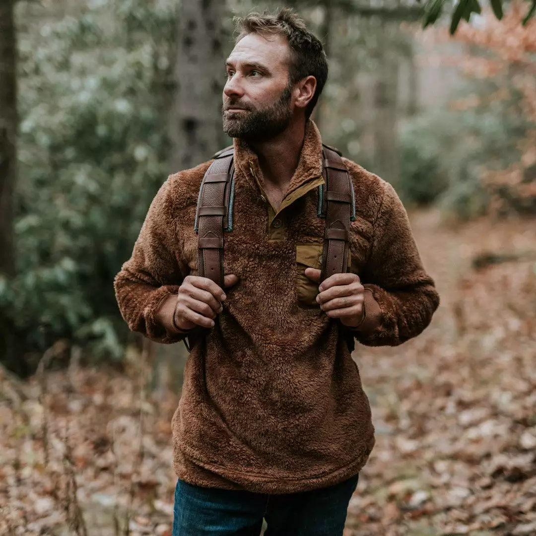 Buffalo Jackson Trading Co. Kodiak Pullover - Grizzly Brown Apparel 3 Buffalo Jackson Trading Co. Kodiak Pullover - Grizzly Brown Apparel