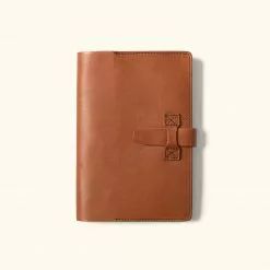 Buffalo Jackson Trading Co. Denver Leather Journal Cover - Large | Autumn Brown