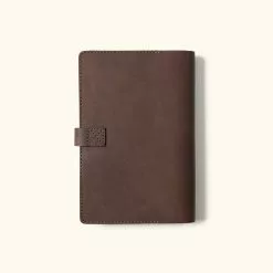 Buffalo Jackson Trading Co. Denver Leather Journal Cover - Large | Dark Briar