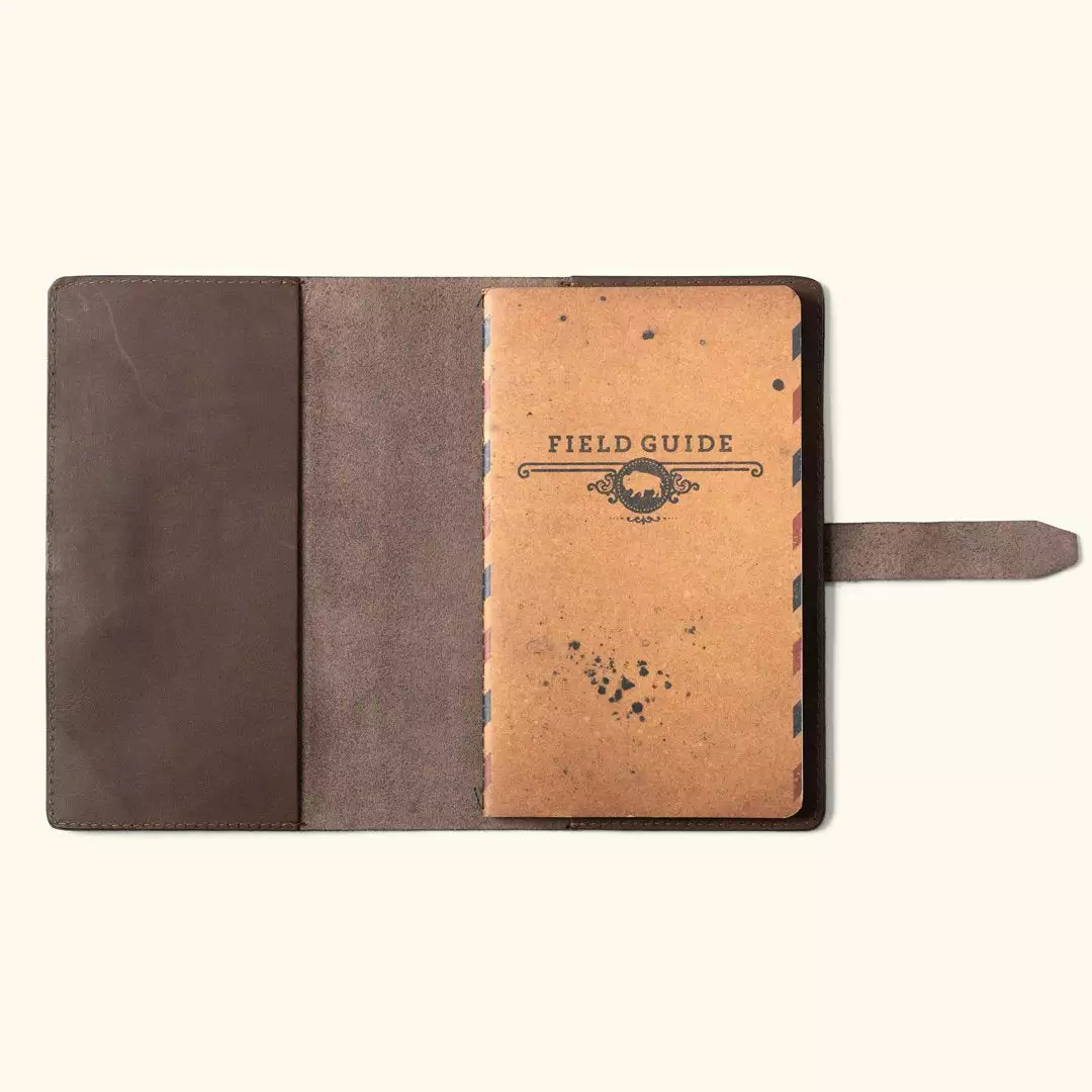 Buffalo Jackson Trading Co. Denver Leather Journal Cover - Large | Dark Briar 6 Buffalo Jackson Trading Co. Denver Leather Journal Cover - Large | Dark Briar