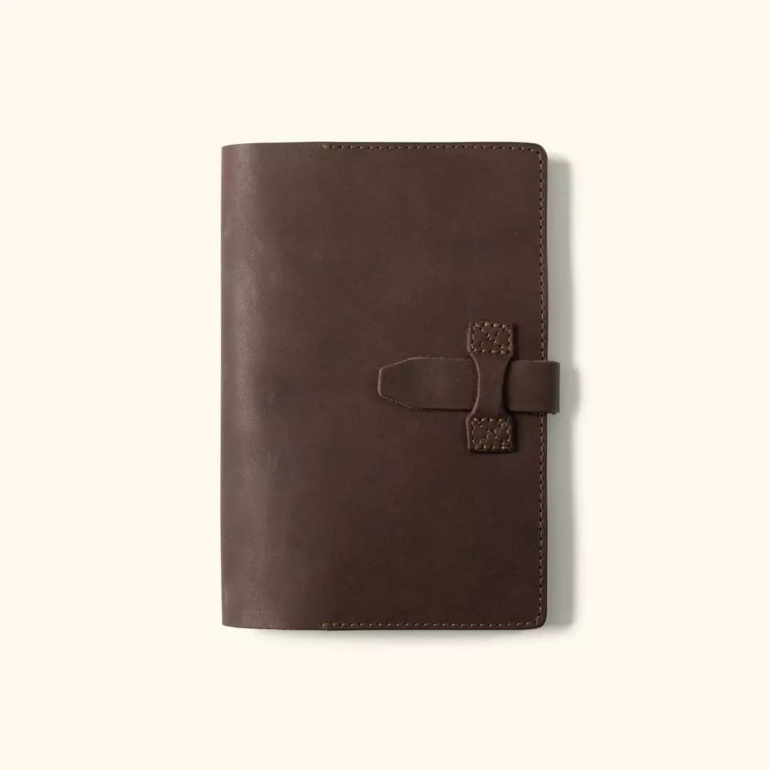 Buffalo Jackson Trading Co. Denver Leather Journal Cover - Large | Dark Briar 3 Buffalo Jackson Trading Co. Denver Leather Journal Cover - Large | Dark Briar