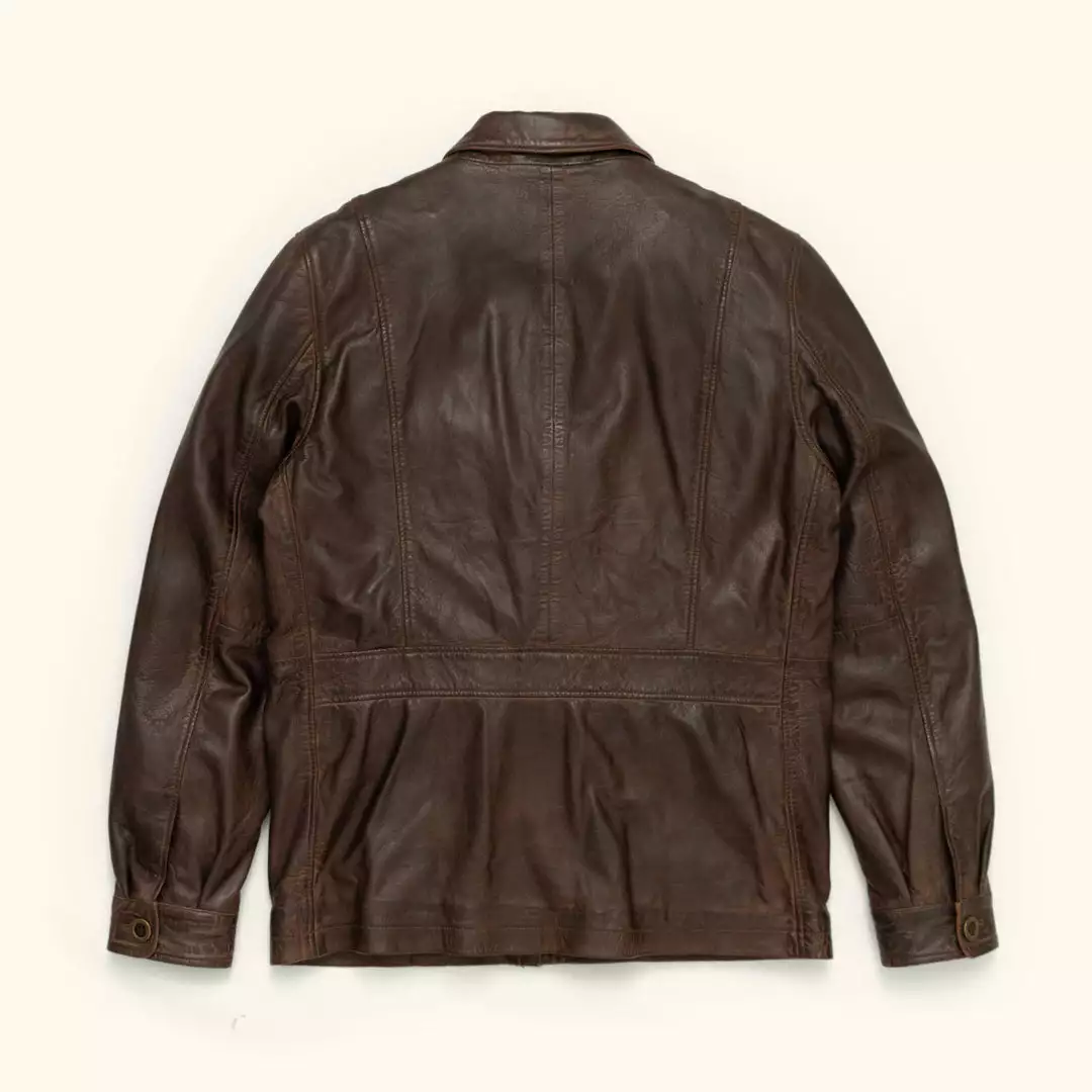 Buffalo Jackson Trading Co. Sheridan Leather Barn Jacket | Vintage Brown 8 Buffalo Jackson Trading Co. Sheridan Leather Barn Jacket | Vintage Brown