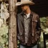 Buffalo Jackson Trading Co. Sheridan Leather Barn Jacket | Vintage Brown 2 Buffalo Jackson Trading Co. Sheridan Leather Barn Jacket | Vintage Brown