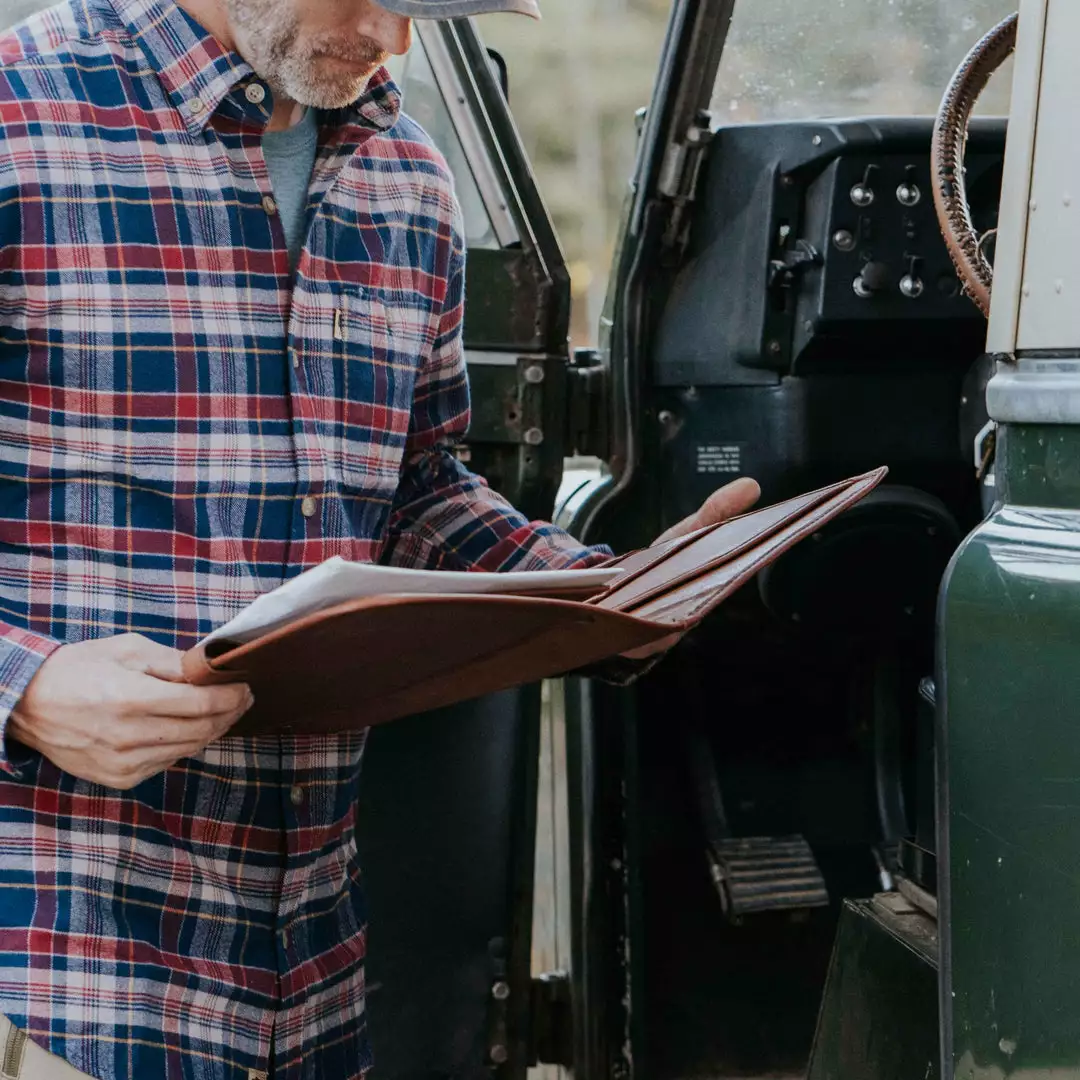 Buffalo Jackson Trading Co. Denver Leather Travel Padfolio | Autumn Brown 6 Buffalo Jackson Trading Co. Denver Leather Travel Padfolio | Autumn Brown