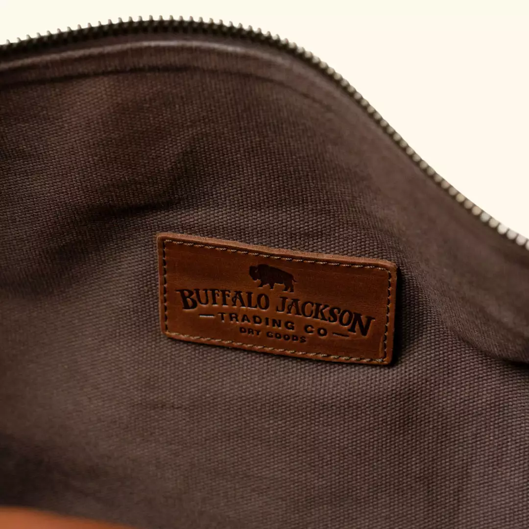 Buffalo Jackson Trading Co. Denver Leather Travel Duffle Bag | Autumn Brown Leather Duffle Bags 8 Buffalo Jackson Trading Co. Denver Leather Travel Duffle Bag | Autumn Brown Leather Duffle Bags