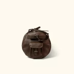 Buffalo Jackson Trading Co. Denver Leather Travel Duffle Bag | Dark Briar