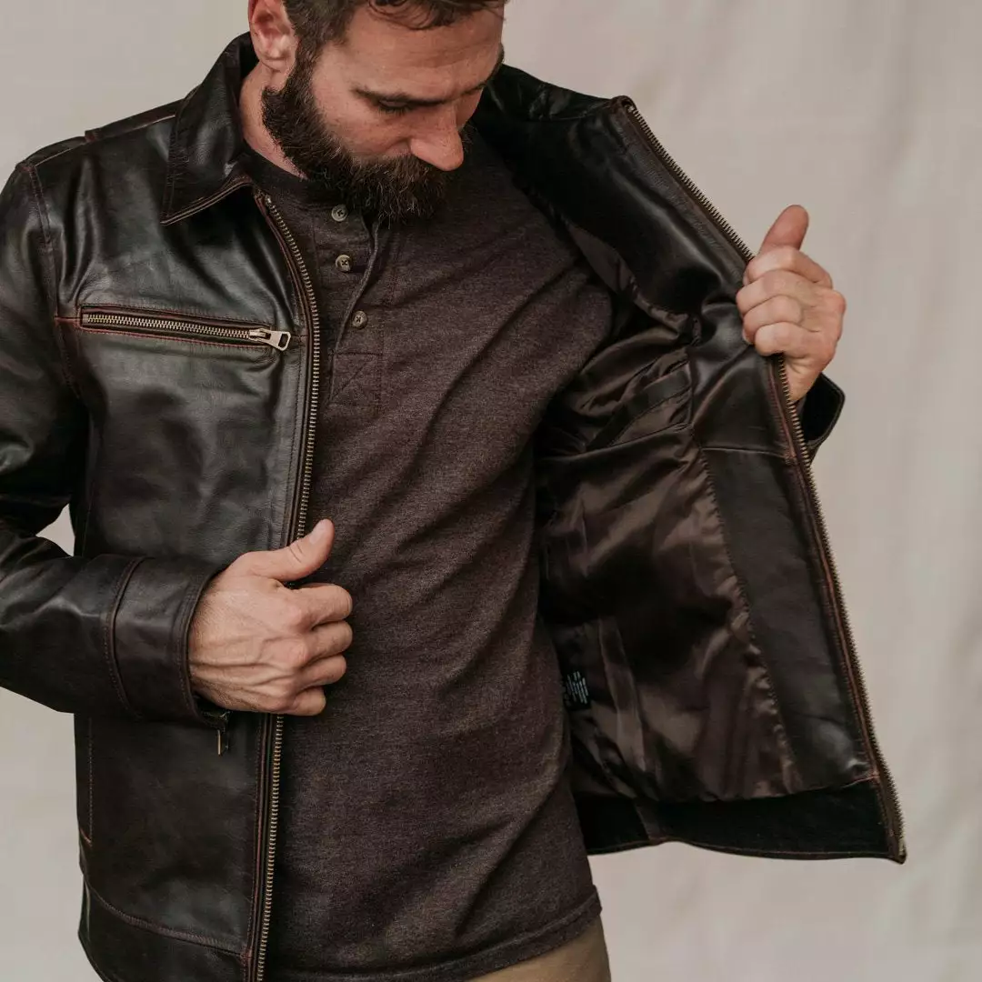 Buffalo Jackson Trading Co. Legacy Leather Jacket | Brown 3 Buffalo Jackson Trading Co. Legacy Leather Jacket | Brown