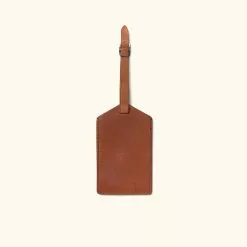 Buffalo Jackson Trading Co. Denver Leather Luggage Tag | Autumn Brown