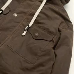 Buffalo Jackson Trading Co. Leather Marshall Hooded Jacket | Dark Khaki 14 Buffalo Jackson Trading Co. Leather Marshall Hooded Jacket | Dark Khaki