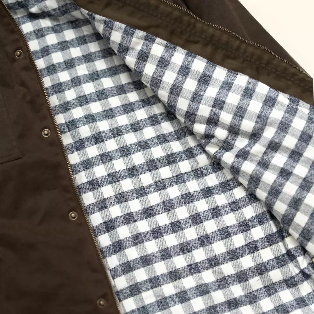 Buffalo Jackson Trading Co. Leather Marshall Hooded Jacket | Dark Khaki 7 Buffalo Jackson Trading Co. Leather Marshall Hooded Jacket | Dark Khaki