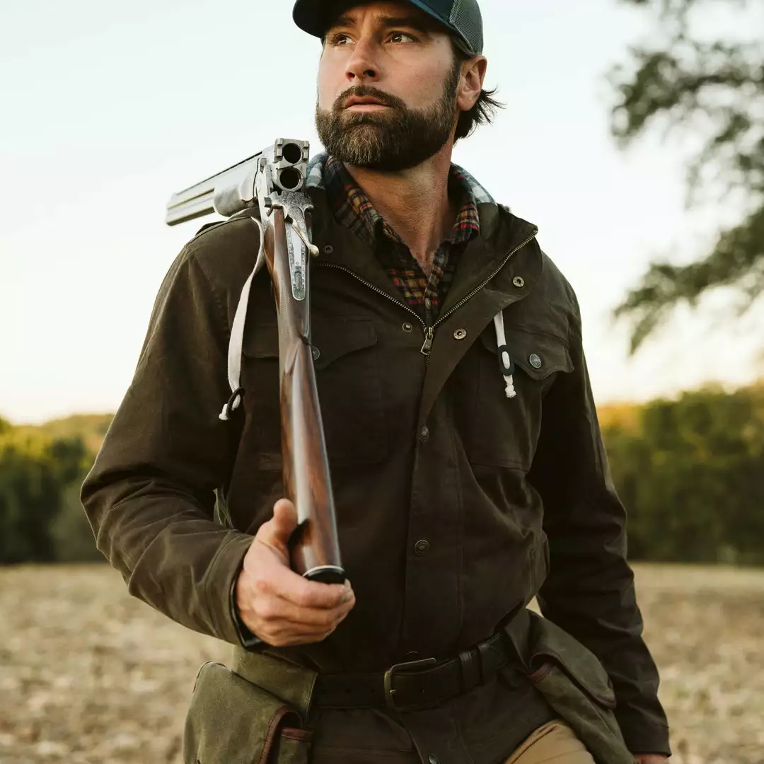 Buffalo Jackson Trading Co. Leather Marshall Hooded Jacket | Dark Khaki 10 Buffalo Jackson Trading Co. Leather Marshall Hooded Jacket | Dark Khaki