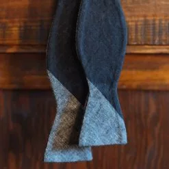 Buffalo Jackson Trading Co. Apparel Heathered Stripe Cotton Bow Tie | Charcoal