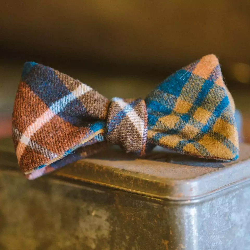Buffalo Jackson Trading Co. True Plaid Wool Bow Tie | Harvest 4 Buffalo Jackson Trading Co. True Plaid Wool Bow Tie | Harvest
