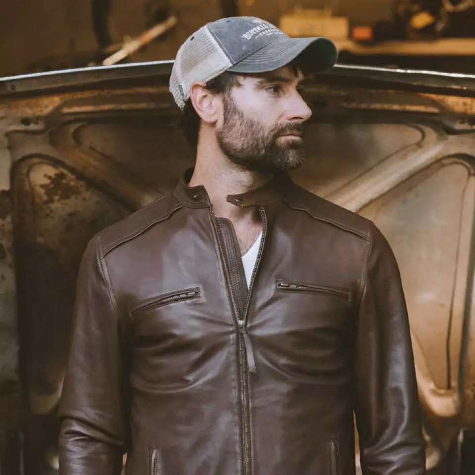 Buffalo Jackson Trading Co. Thompson Leather Moto Jacket | Brown 3 Buffalo Jackson Trading Co. Thompson Leather Moto Jacket | Brown