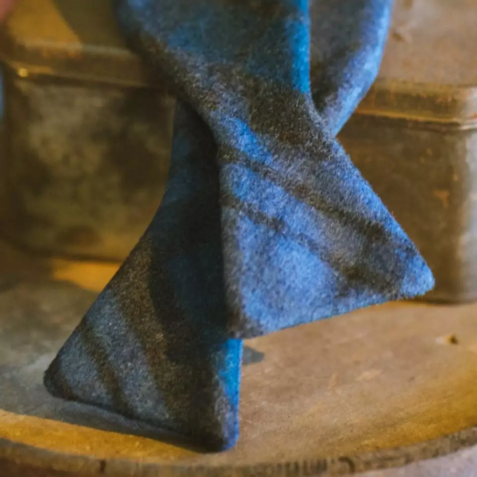 Buffalo Jackson Trading Co. True Plaid Wool Bow Tie | Ocean Apparel 4 Buffalo Jackson Trading Co. True Plaid Wool Bow Tie | Ocean Apparel